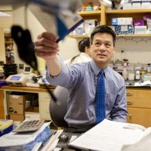 Dr. John Ngai in a lab